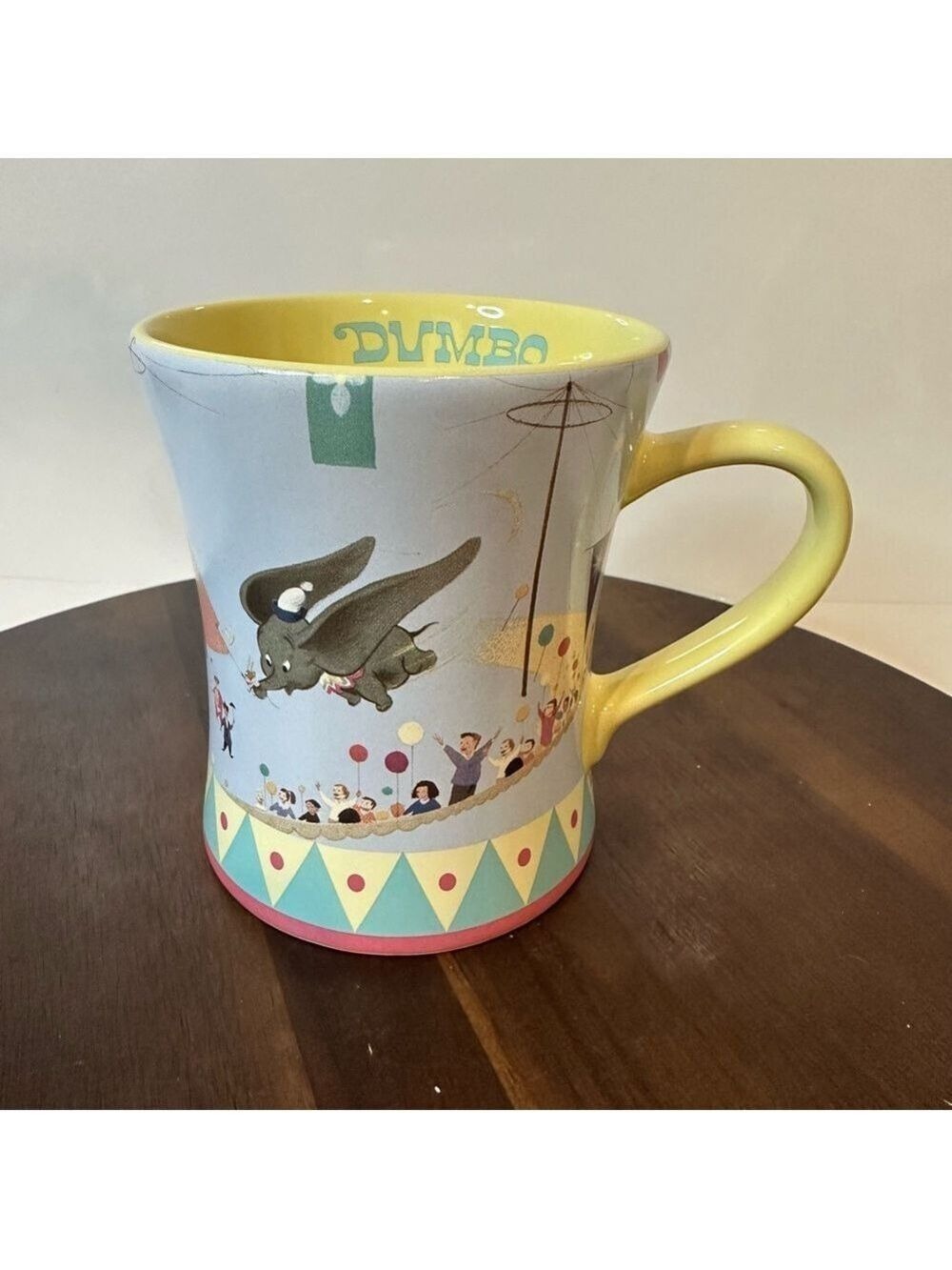 Disney Store Exclusive Dumbo Flying Dumbo Mug Pastel Circus Design